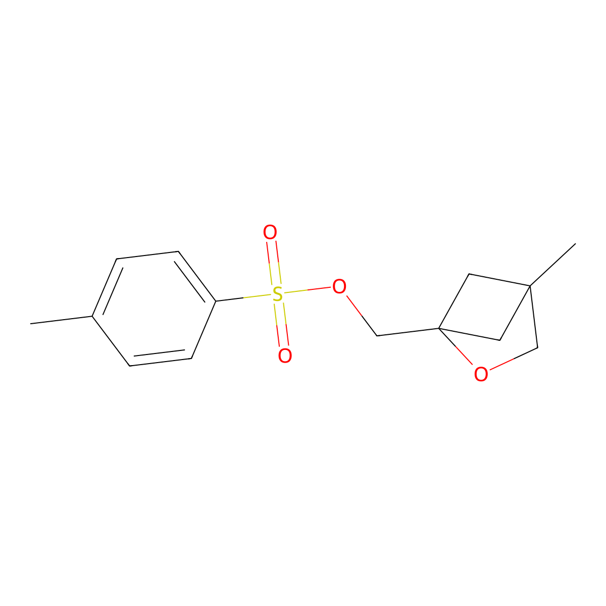 {4-Methyl-2-oxabicyclo[2.1.1]hexan-1-yl}methyl 4-methylbenzene-1-sulfonate molecular structure, CAS 2757952-71-7