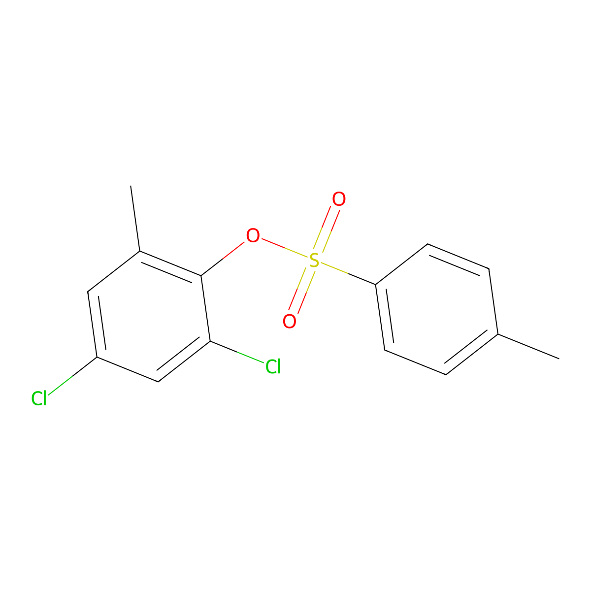 2,4-Dichloro-6-methylphenyl 4-methylbenzene-1-sulfonate molecular structure, CAS 2757952-74-0
