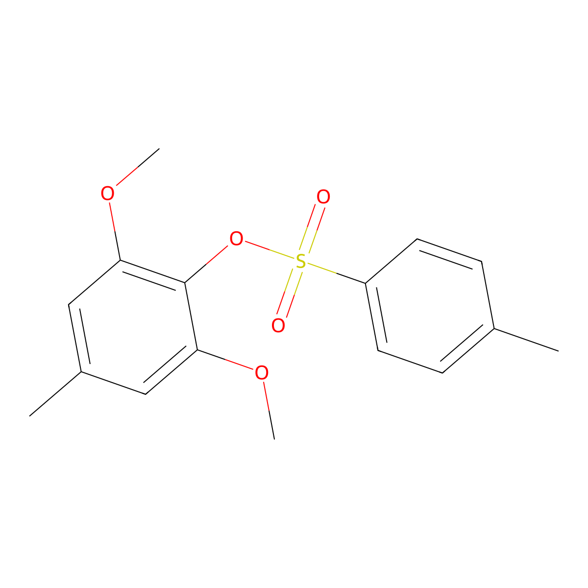 2,6-Dimethoxy-4-methylphenyl 4-methylbenzene-1-sulfonate molecular structure, CAS 2757953-01-6