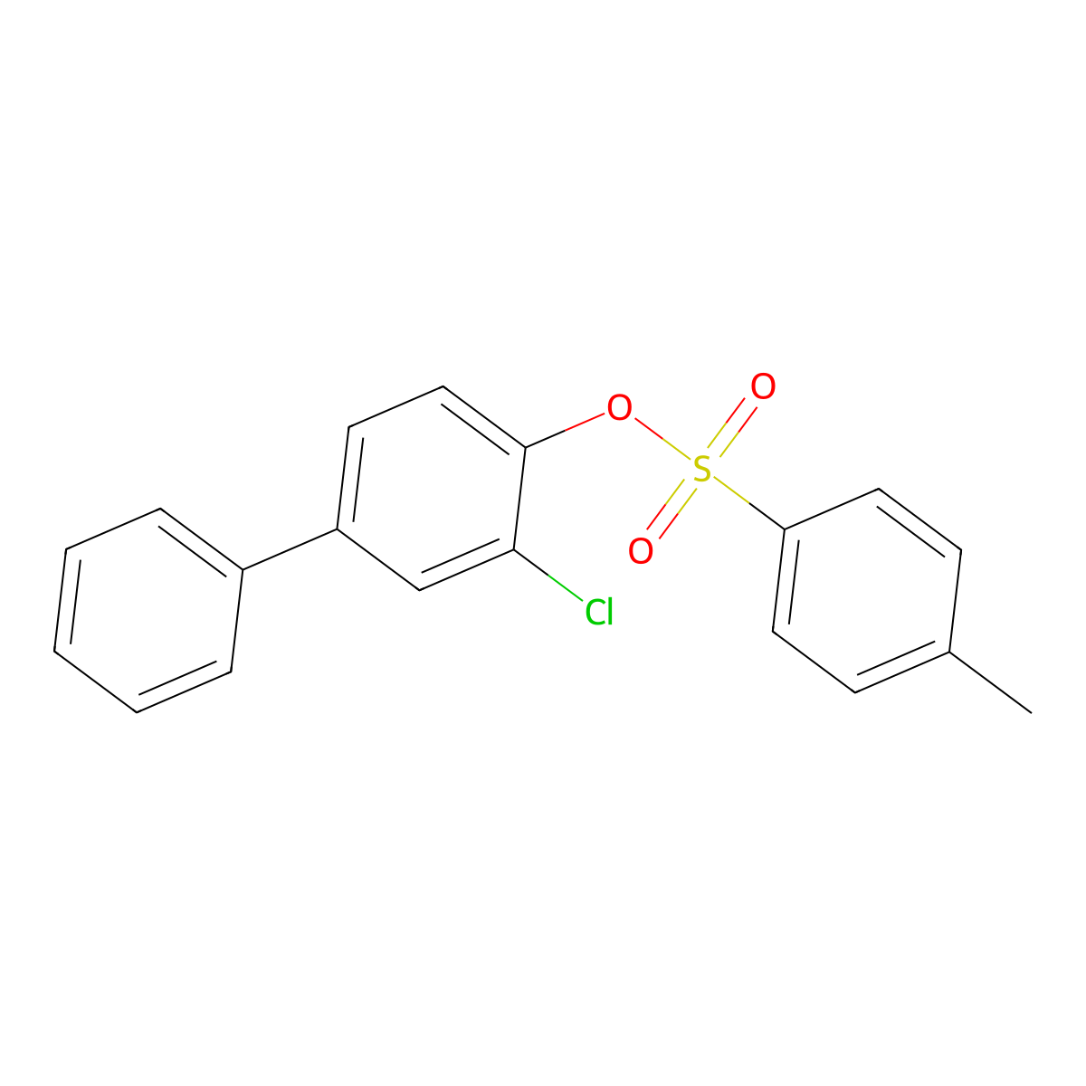 2-Chloro-4-phenylphenyl 4-methylbenzene-1-sulfonate molecular structure, CAS 2757954-87-1