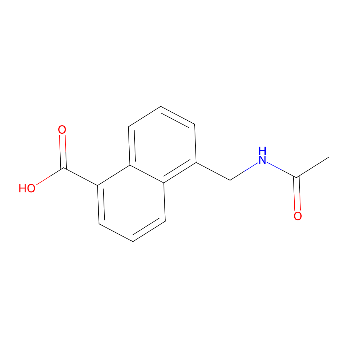 5-(Acetamidomethyl)naphthalene-1-carboxylic acid molecular structure, CAS 2757955-02-3