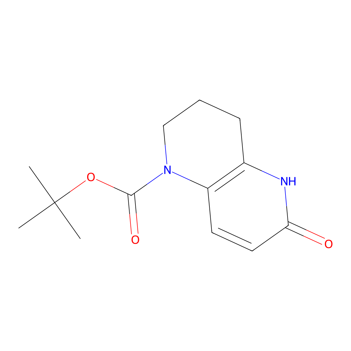 Tert-butyl 6-hydroxy-1,2,3,4-tetrahydro-1,5-naphthyridine-1-carboxylate molecular structure, CAS 2757956-41-3