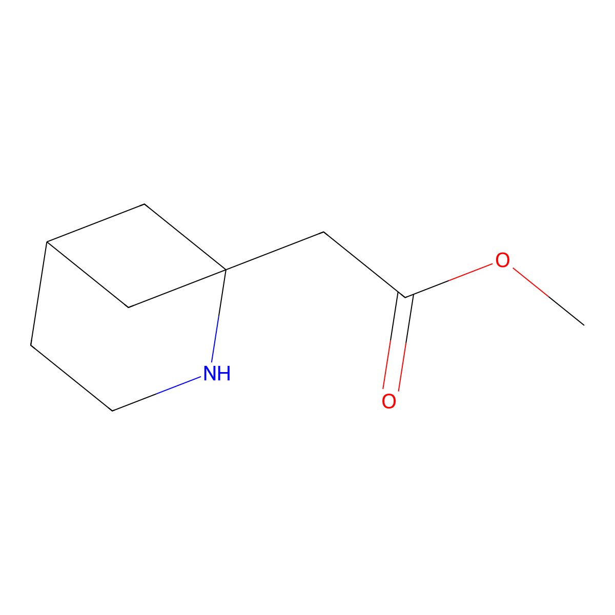 Methyl 2-{2-azabicyclo[3.1.1]heptan-1-yl}acetate molecular structure, CAS 2757958-72-6