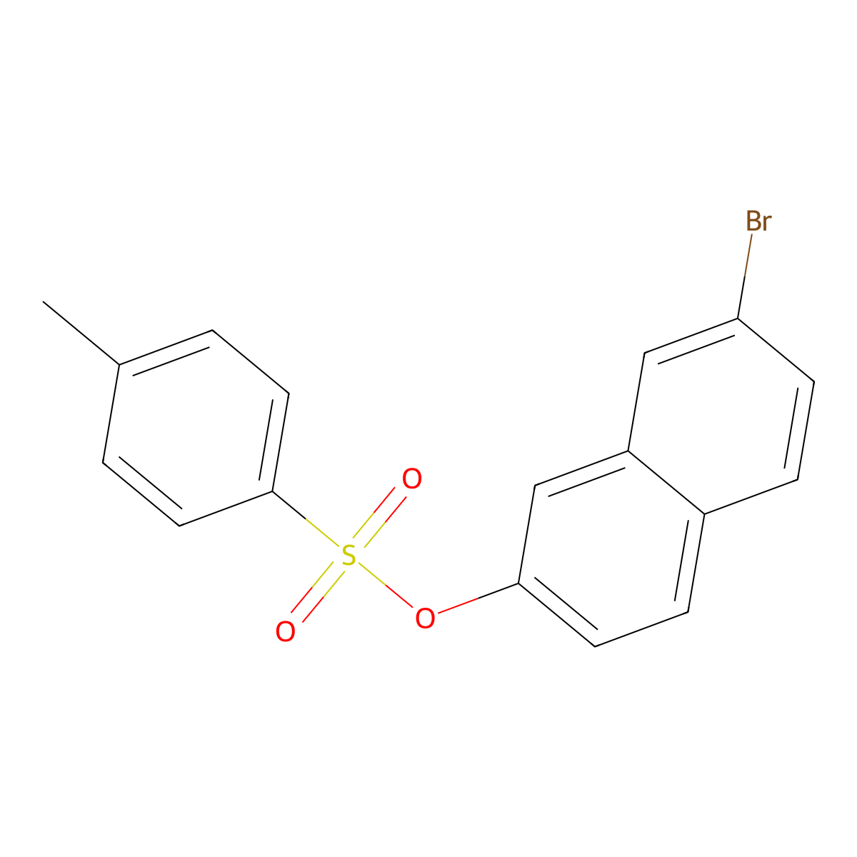 7-Bromonaphthalen-2-yl 4-methylbenzene-1-sulfonate molecular structure, CAS 2757958-86-2