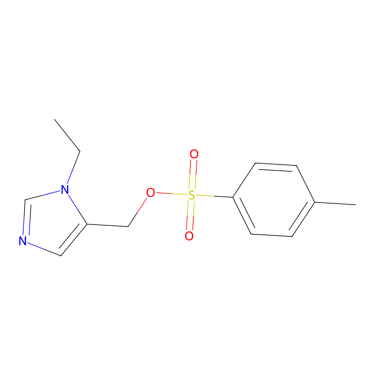 (1-ethyl-1H-imidazol-5-yl)methyl 4-methylbenzene-1-sulfonate molecular structure, CAS 2757958-91-9