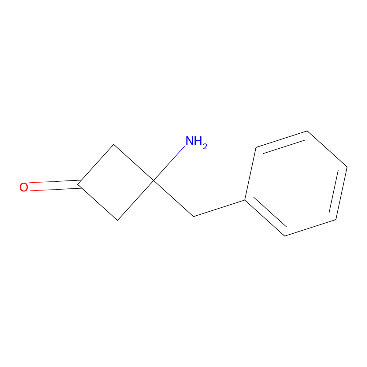 3-Amino-3-benzylcyclobutan-1-one molecular structure, CAS 2757958-92-0