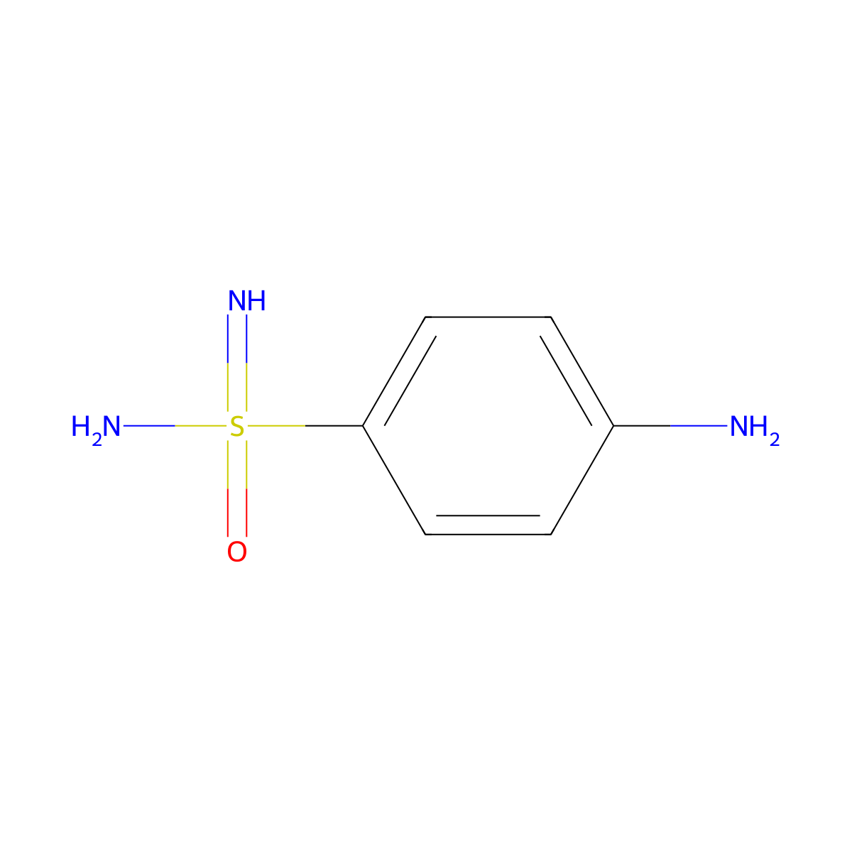 4-Aminobenzene-1-sulfonoimidamide molecular structure, CAS 2757959-01-4