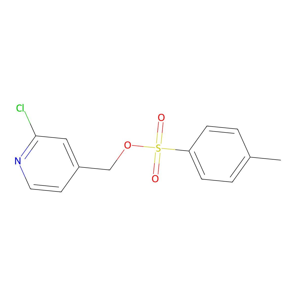 (2-Chloropyridin-4-yl)methyl 4-methylbenzene-1-sulfonate molecular structure, CAS 2757959-03-6