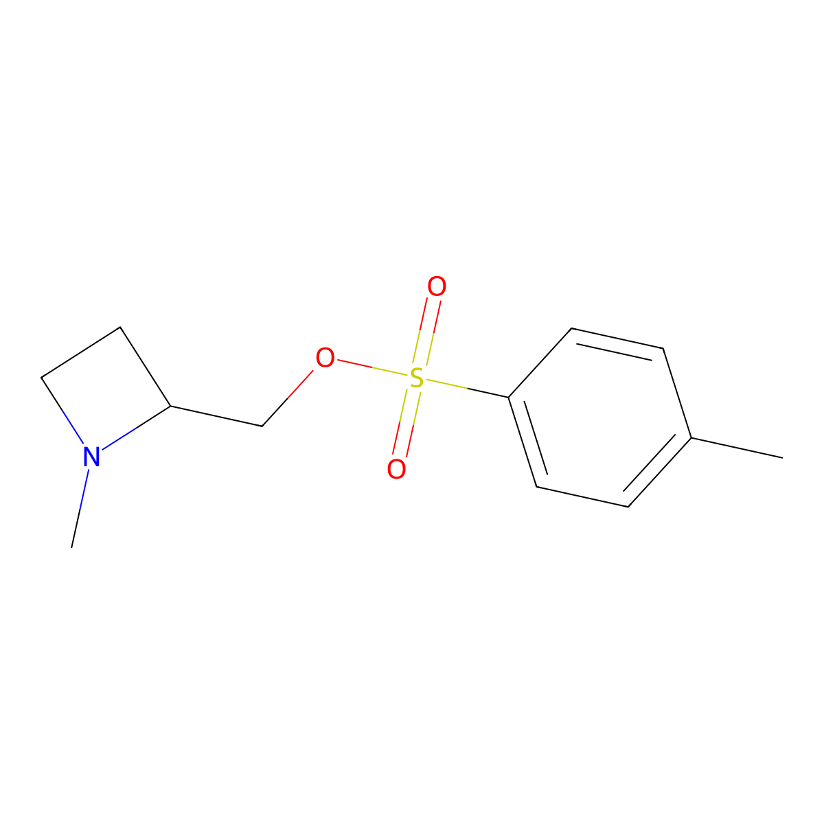 (1-Methylazetidin-2-yl)methyl 4-methylbenzene-1-sulfonate molecular structure, CAS 2757959-11-6