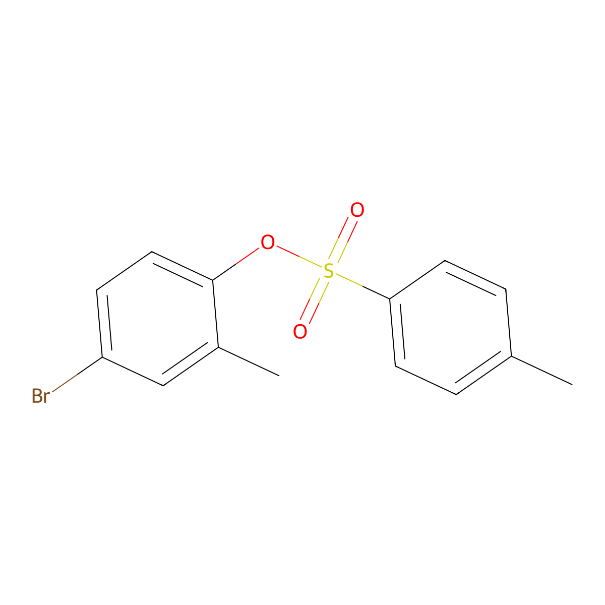 4-Bromo-2-methylphenyl 4-methylbenzene-1-sulfonate molecular structure, CAS 2757959-16-1