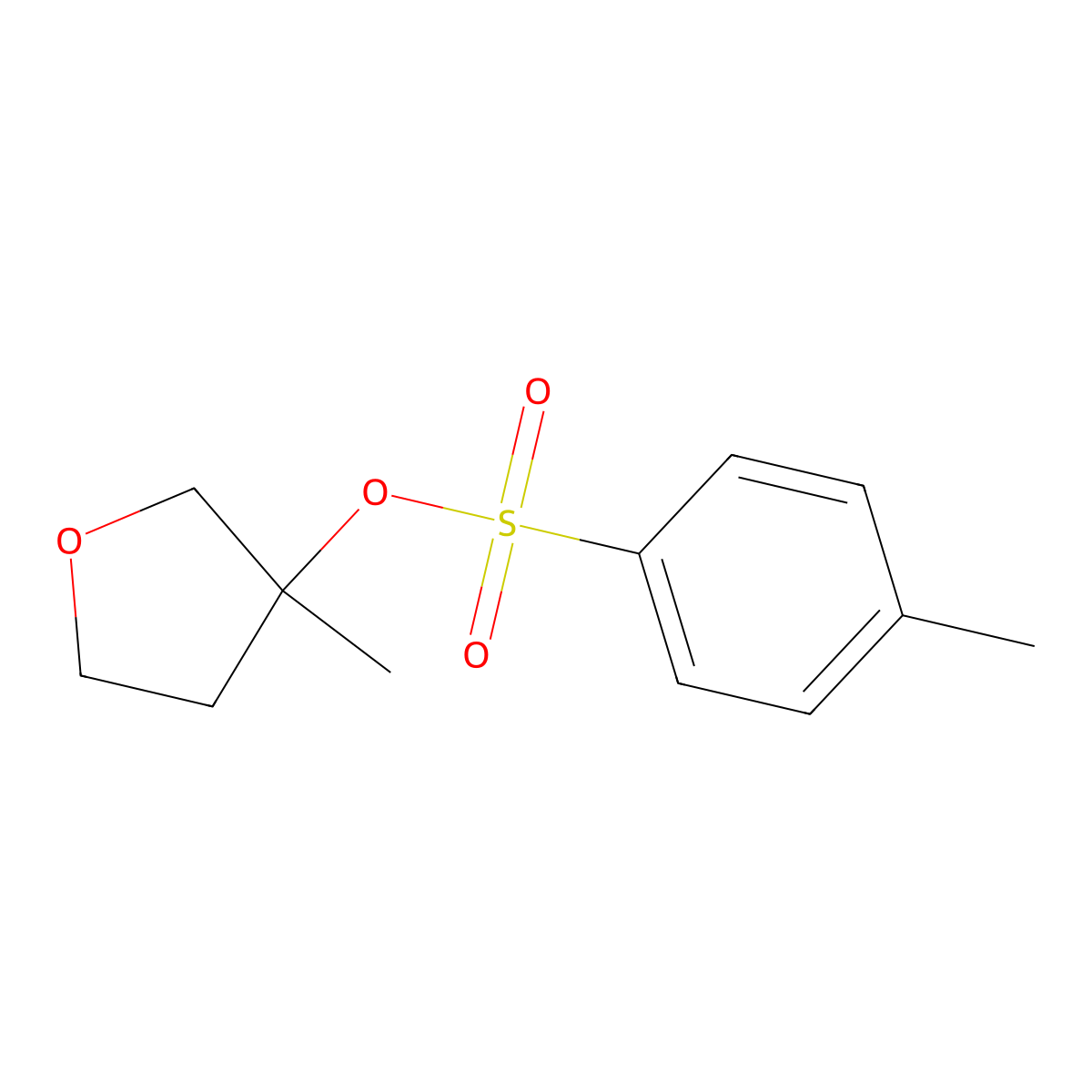 3-Methyloxolan-3-yl 4-methylbenzene-1-sulfonate molecular structure, CAS 2757959-18-3