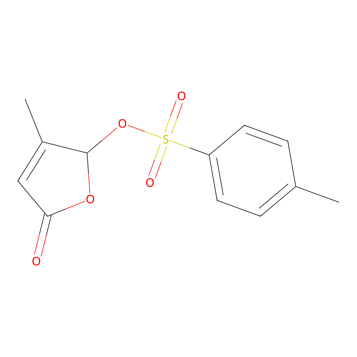3-Methyl-5-oxo-2,5-dihydrofuran-2-yl 4-methylbenzene-1-sulfonate molecular structure, CAS 2757959-45-6