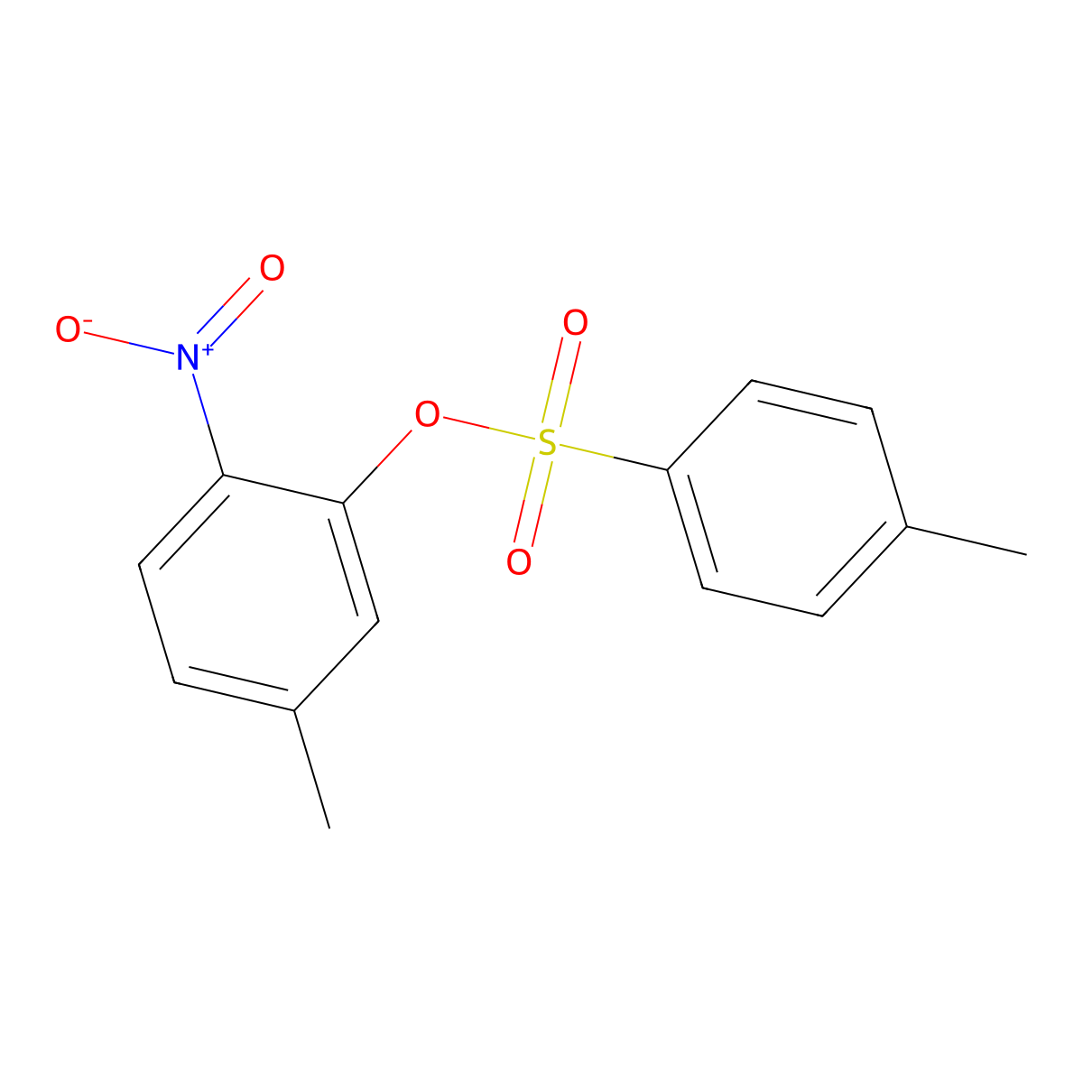 5-Methyl-2-nitrophenyl 4-methylbenzene-1-sulfonate molecular structure, CAS 2757959-48-9