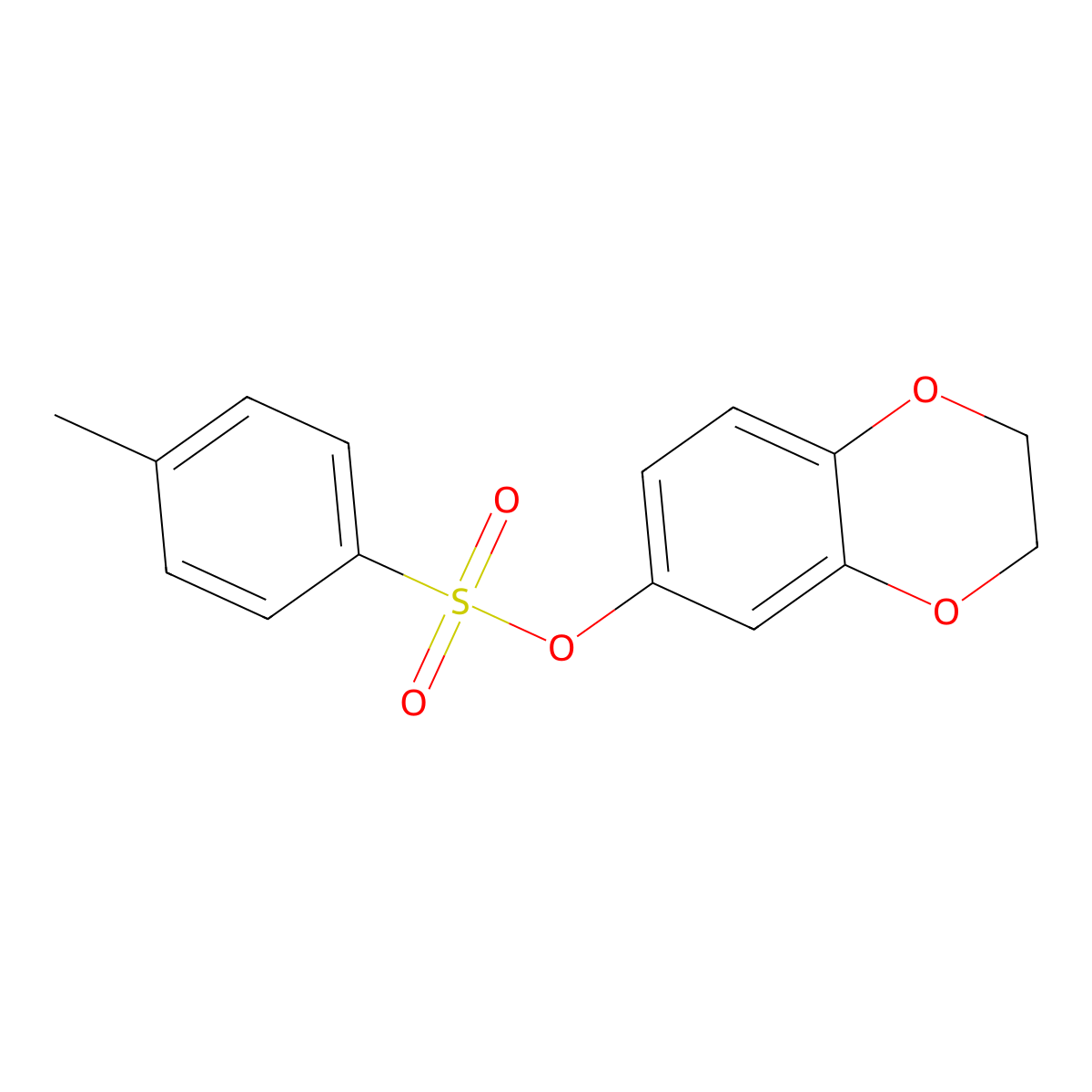 2,3-Dihydro-1,4-benzodioxin-6-yl 4-methylbenzene-1-sulfonate molecular structure, CAS 2757959-50-3