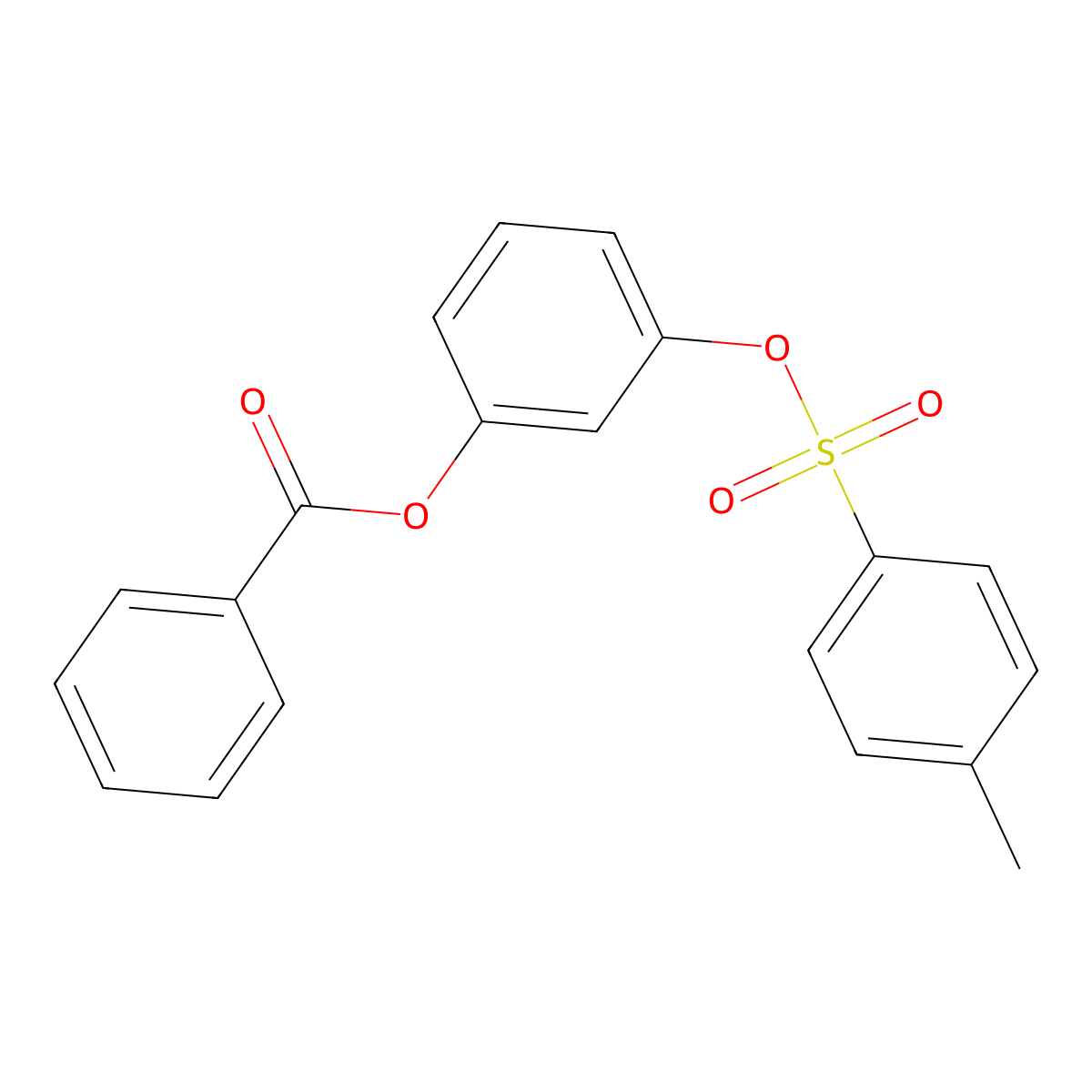3-[(4-Methylbenzenesulfonyl)oxy]phenyl benzoate molecular structure, CAS 2757959-56-9