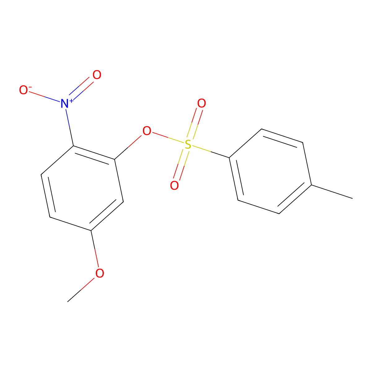 5-Methoxy-2-nitrophenyl 4-methylbenzene-1-sulfonate molecular structure, CAS 2757959-81-0