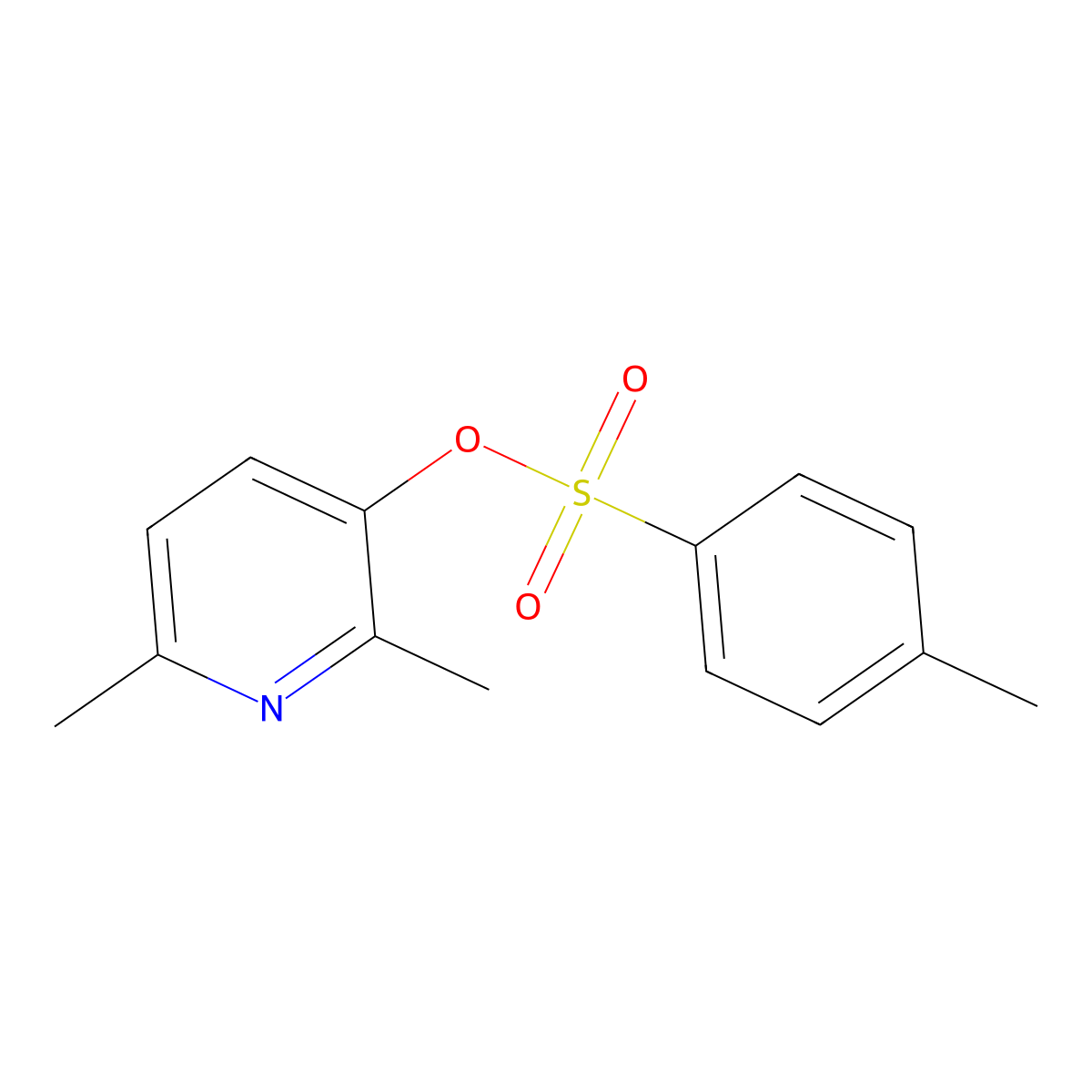 2,6-Dimethylpyridin-3-yl 4-methylbenzene-1-sulfonate molecular structure, CAS 2757960-99-7