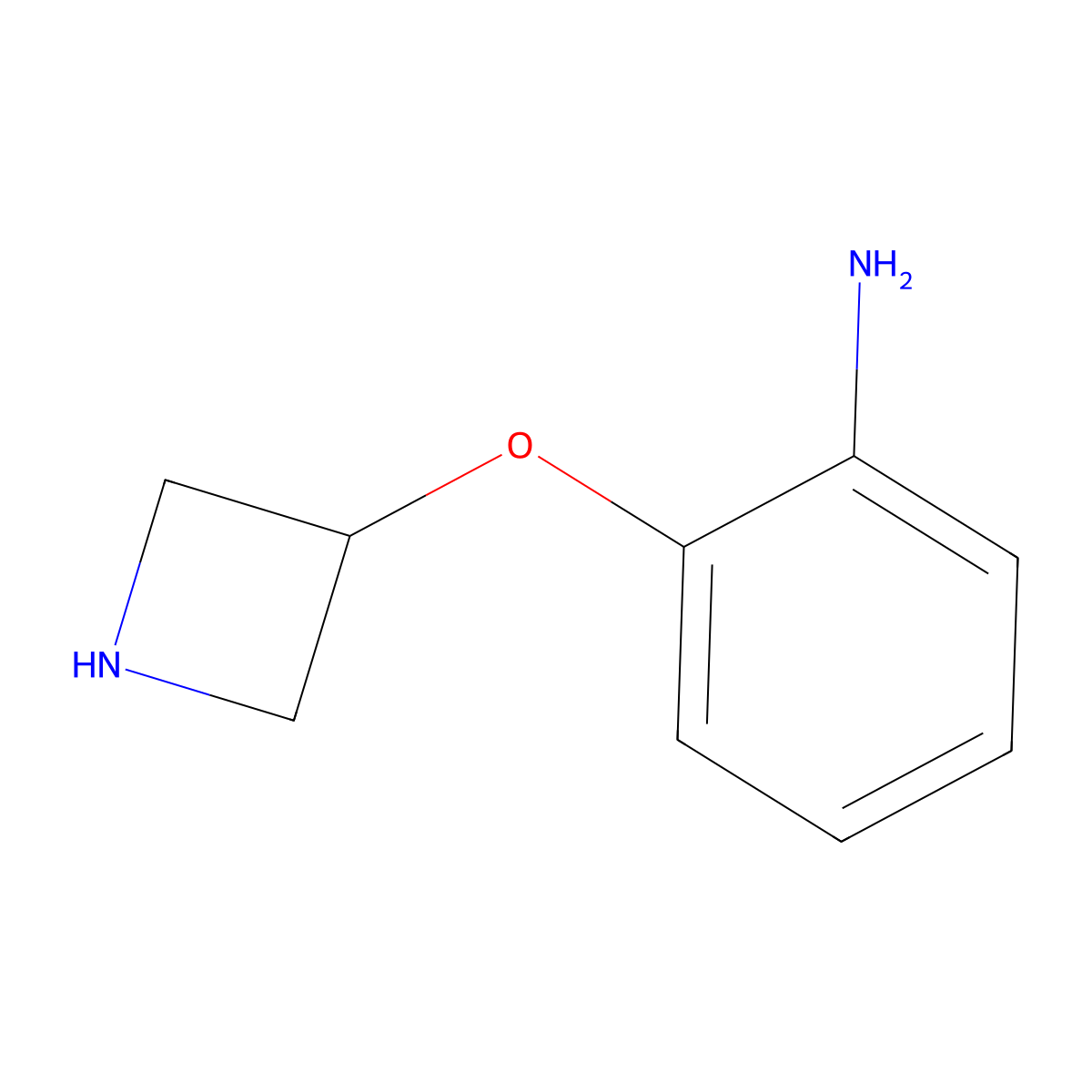2-(Azetidin-3-yloxy)aniline molecular structure, CAS 2757961-13-8