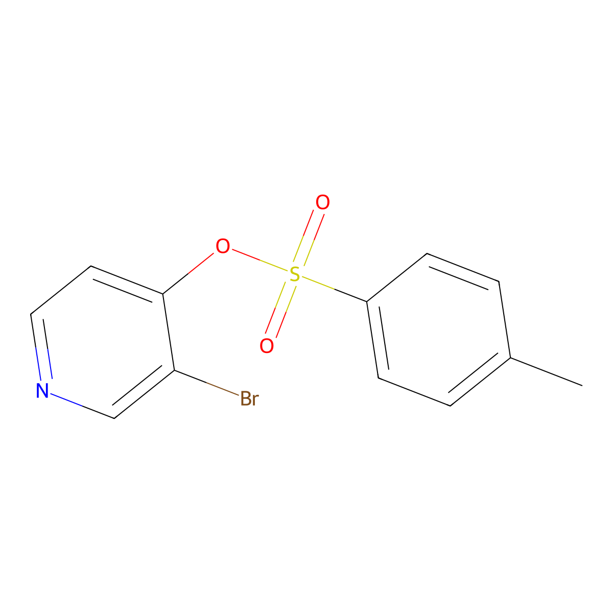 3-Bromopyridin-4-yl 4-methylbenzene-1-sulfonate molecular structure, CAS 2757961-17-2