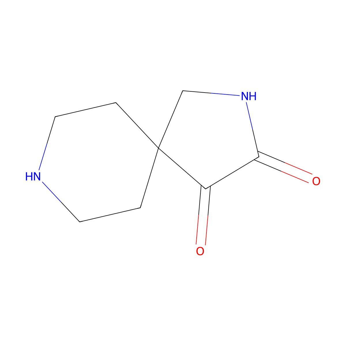 2,8-Diazaspiro[4.5]decane-3,4-dione molecular structure, CAS 2757961-18-3