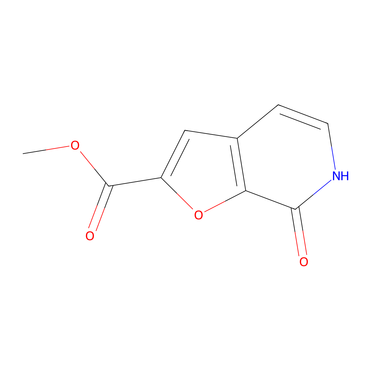 methyl7-oxo-6H,7H-furo[2,3-c]pyridine-2-carboxylate molecular structure, CAS 2757999-64-5