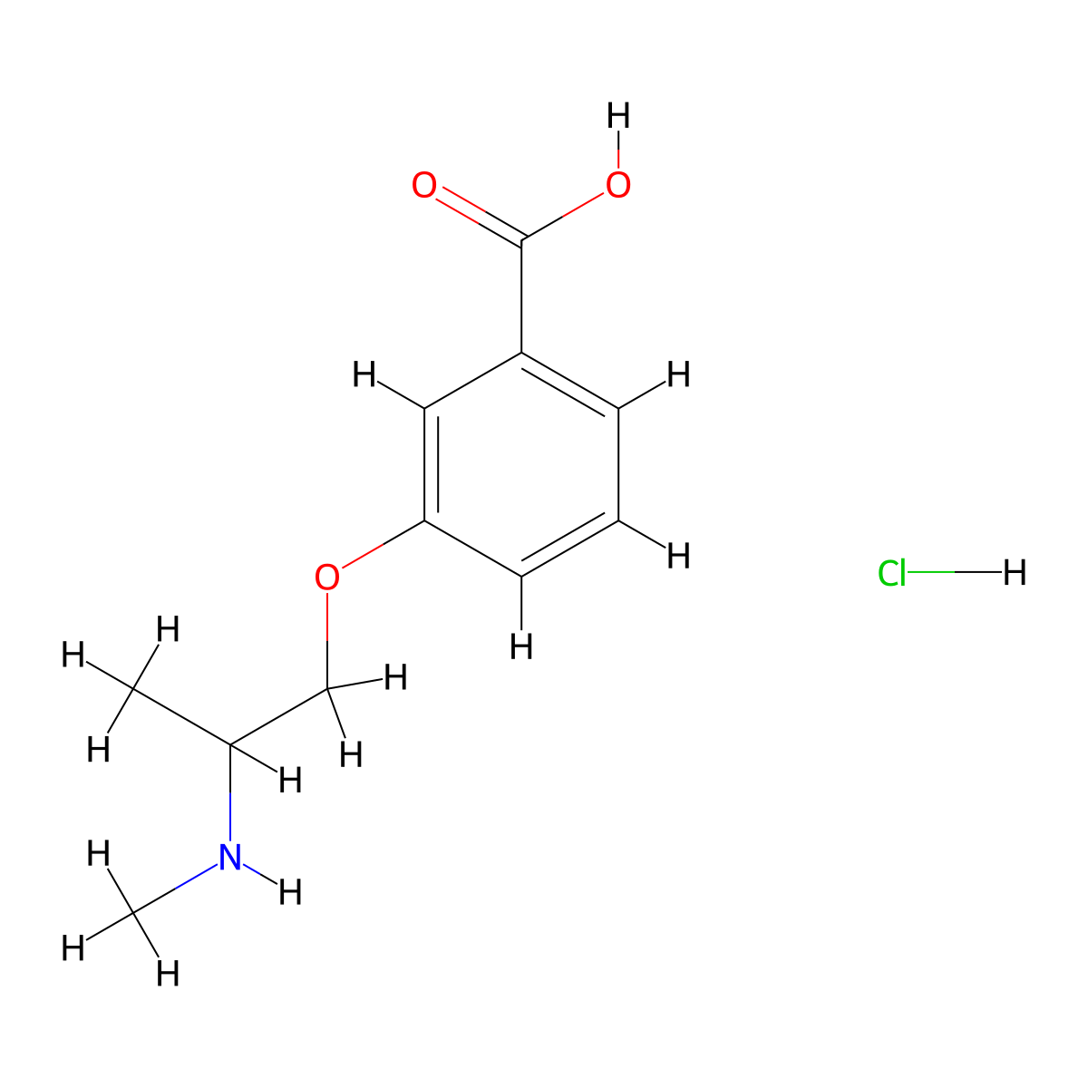 3-[2-(Methylamino)propoxy]benzoicacidhydrochloride molecular structure, CAS 2757999-67-8