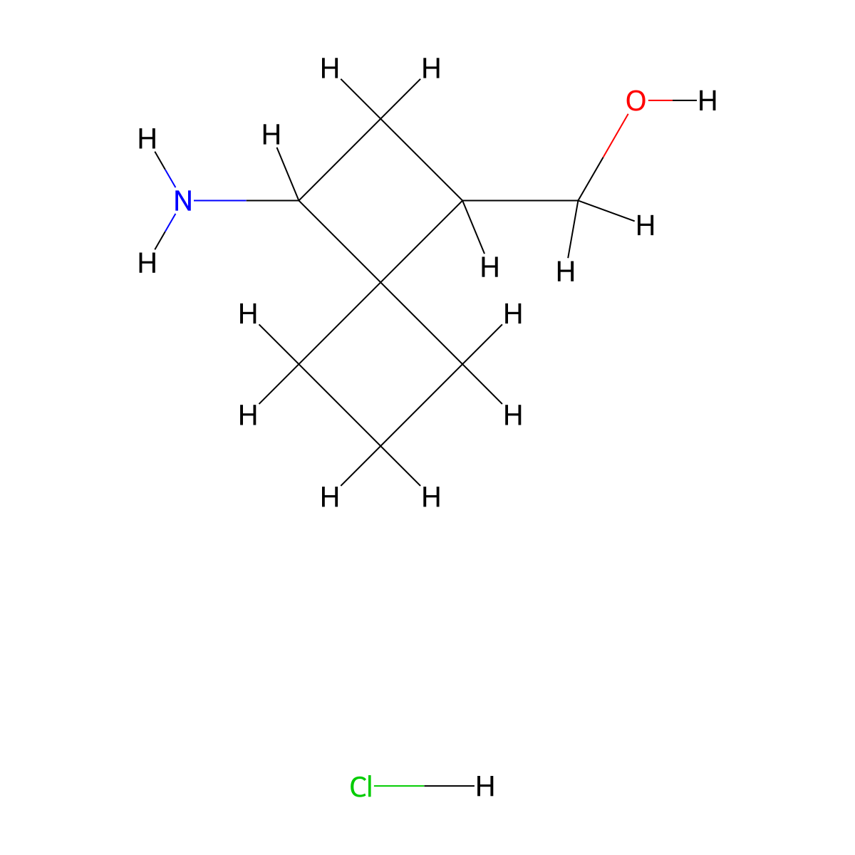 {3-Aminospiro[3.3]heptan-1-yl}methanolhydrochloride molecular structure, CAS 2757999-84-9
