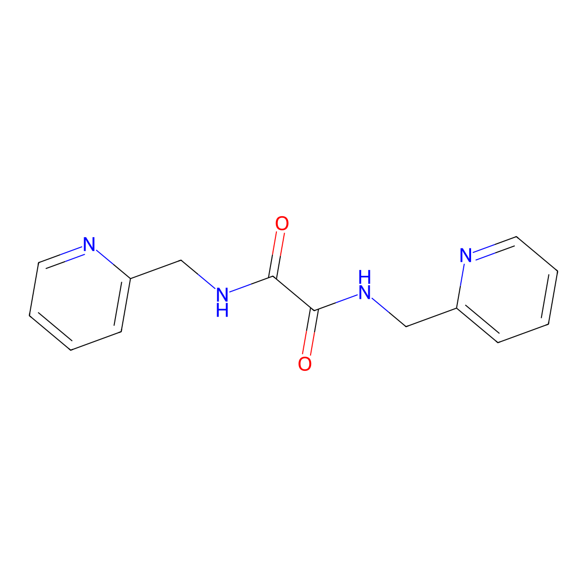 N,N'-bis[(pyridin-2-yl)methyl]ethanediamide molecular structure, CAS 2758-86-3