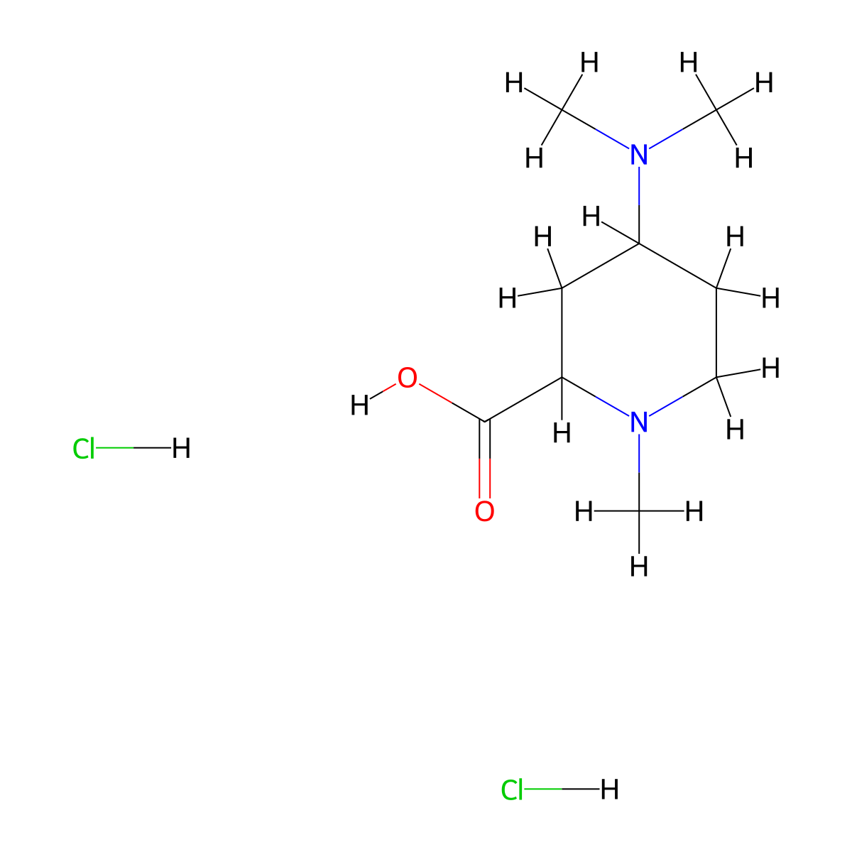 4-(Dimethylamino)-1-methylpiperidine-2-carboxylicaciddihydrochloride molecular structure, CAS 2758000-21-2