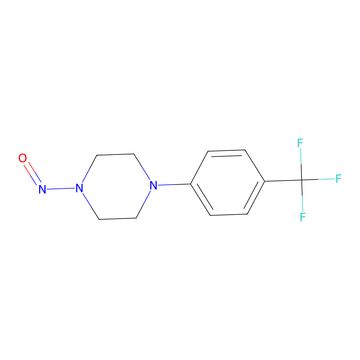 1-Nitroso-4-[4-(trifluoromethyl)phenyl]piperazine molecular structure, CAS 2758000-23-4