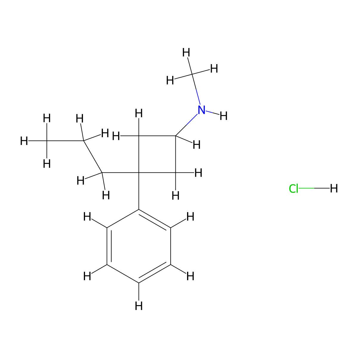 N-methyl-3-phenyl-3-propylcyclobutan-1-amine hydrochloride molecular structure, CAS 2758000-40-5