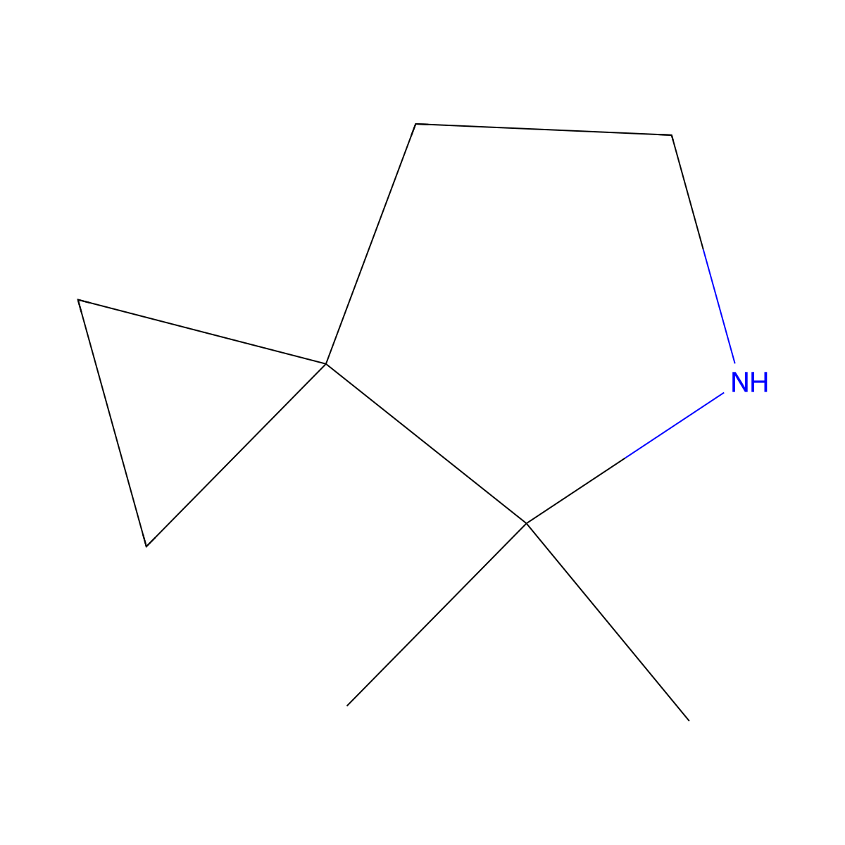 4,4-Dimethyl-5-azaspiro[2.4]heptane molecular structure, CAS 2758000-54-1