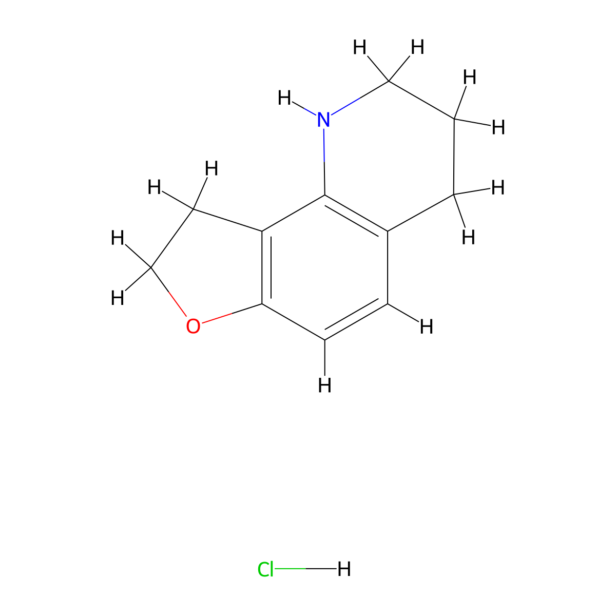 1H,2H,3H,4H,8H,9H-furo[2,3-h]quinoline hydrochloride molecular structure, CAS 2758000-64-3