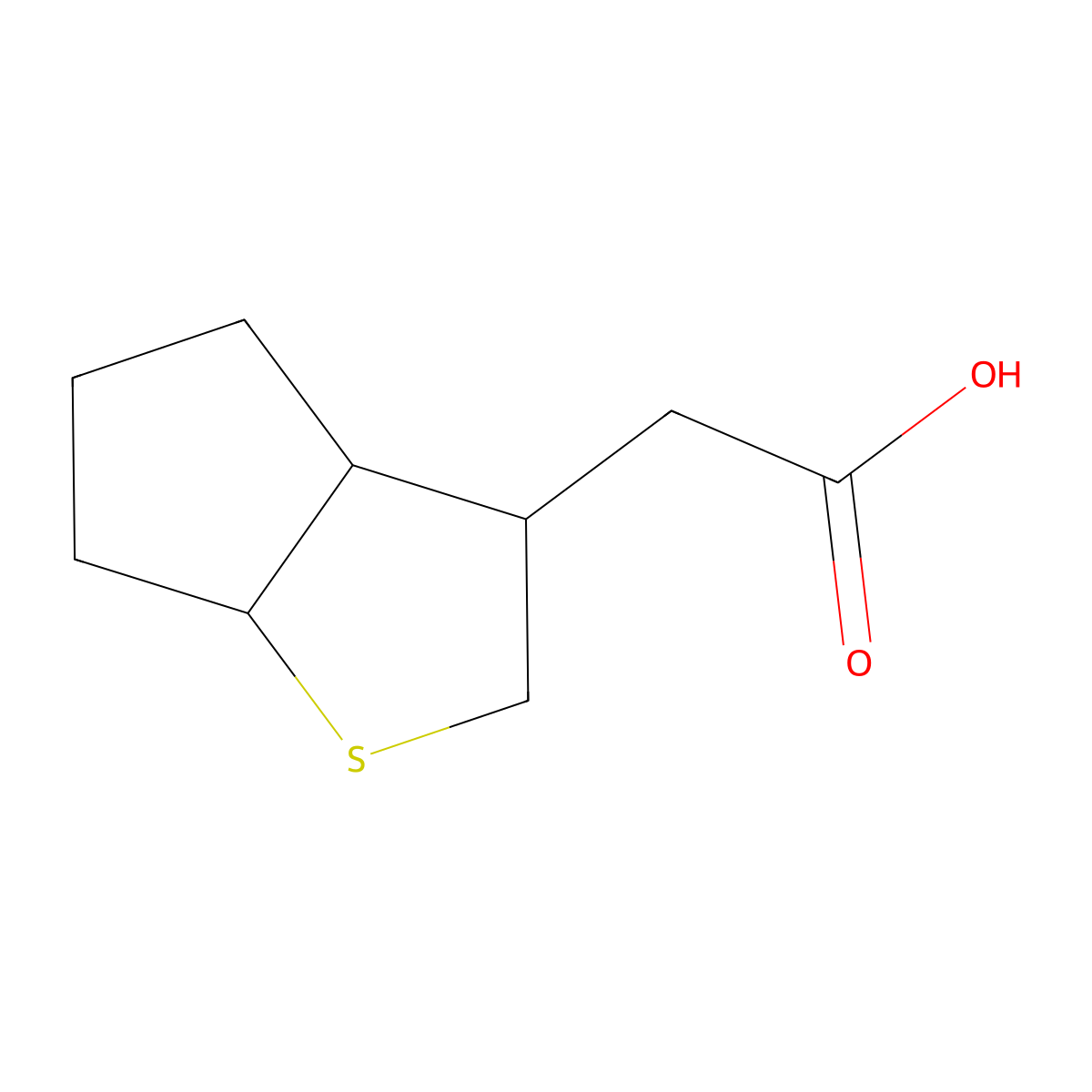 2-{hexahydro-2H-cyclopenta[b]thiophen-3-yl}acetic acid molecular structure, CAS 2758000-67-6