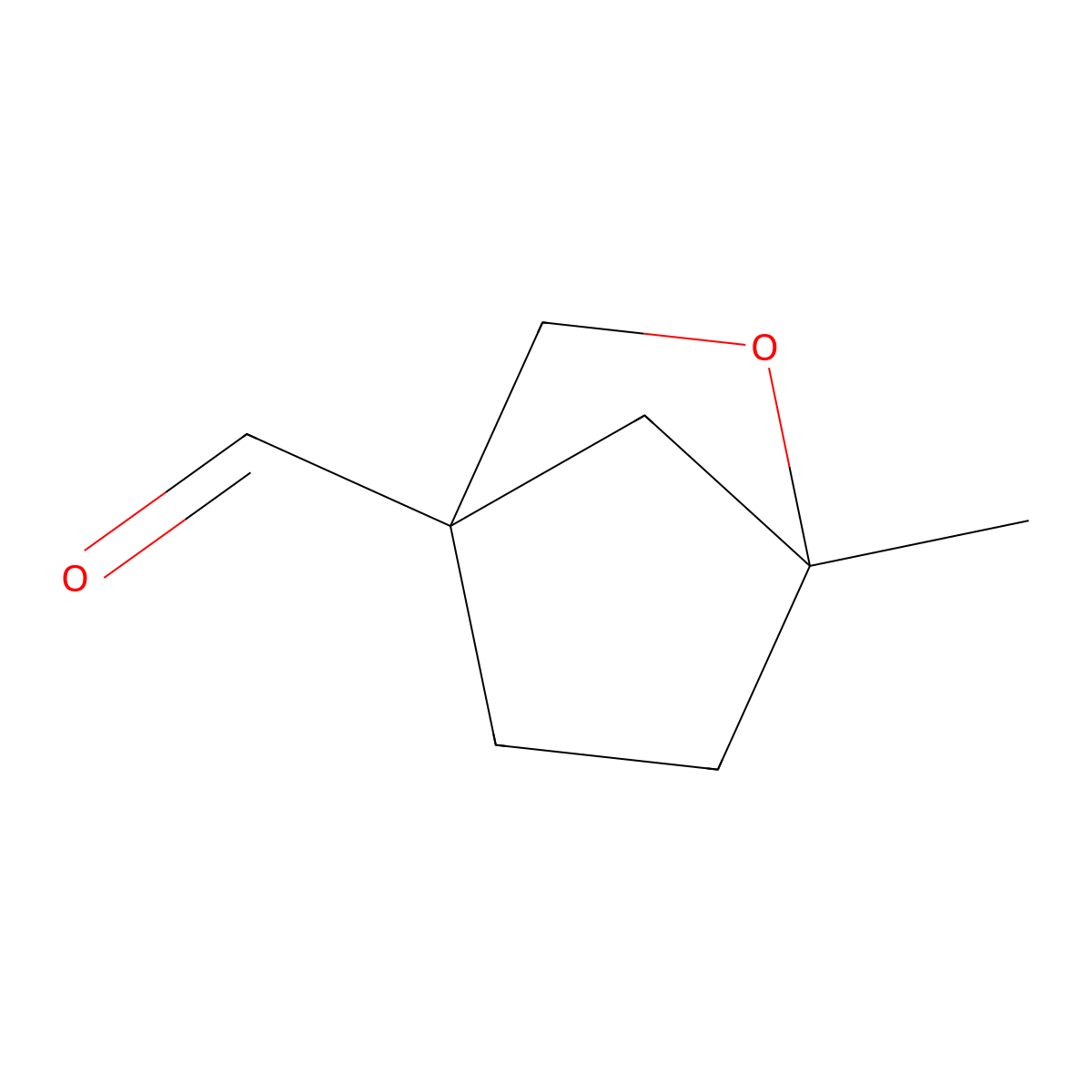 1-Methyl-2-oxabicyclo[2.2.1]heptane-4-carbaldehyde molecular structure, CAS 2758001-03-3