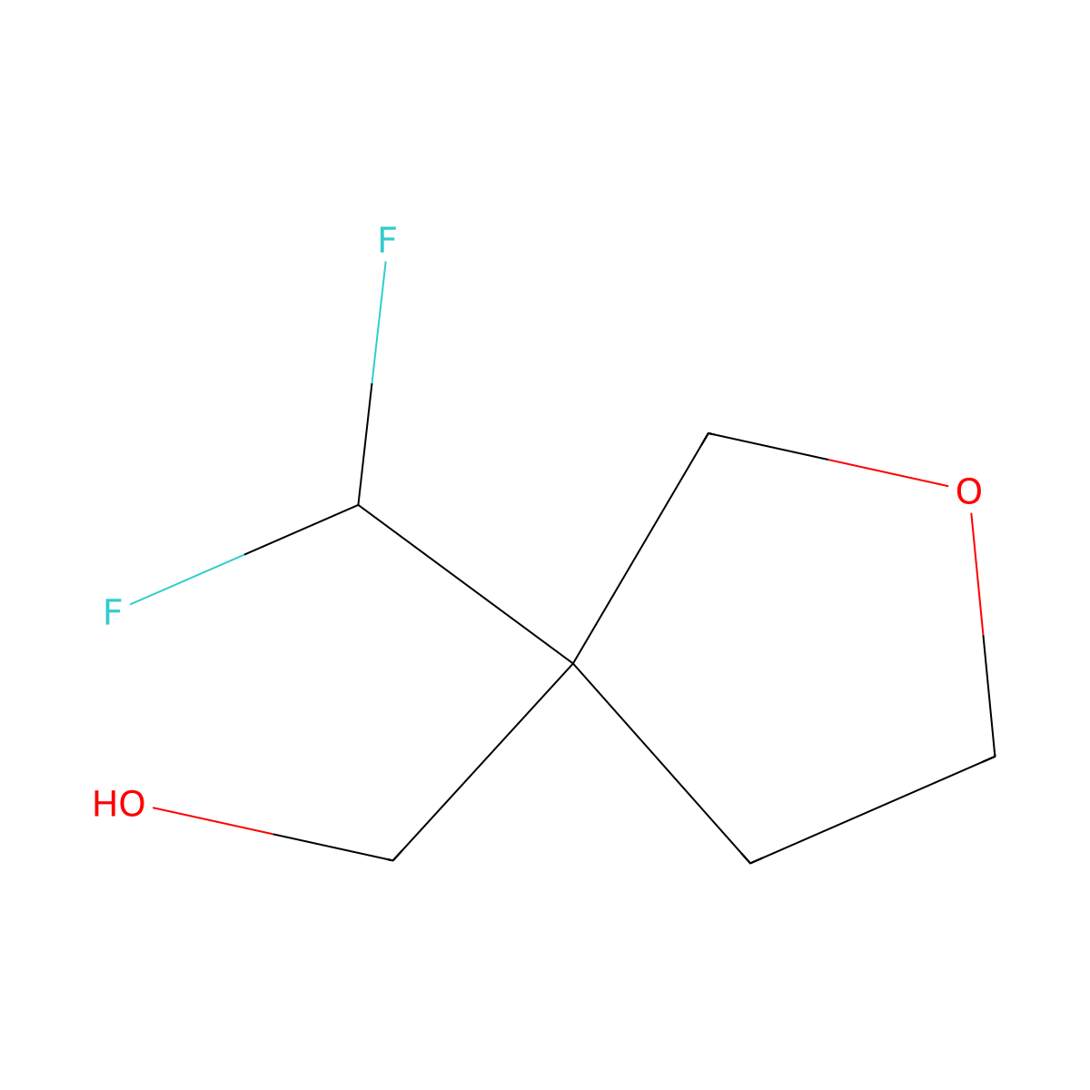 [3-(Difluoromethyl)tetrahydrofuran-3-yl]methanol molecular structure, CAS 2758001-14-6