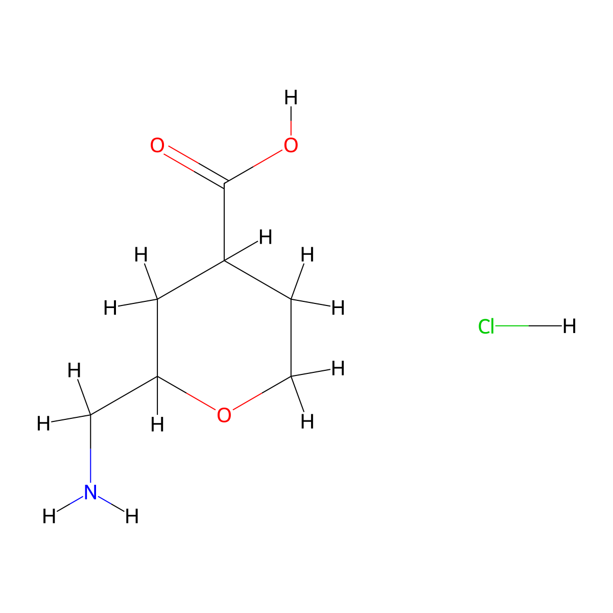 2-(Aminomethyl)oxane-4-carboxylic acid hydrochloride molecular structure, CAS 2758002-09-2