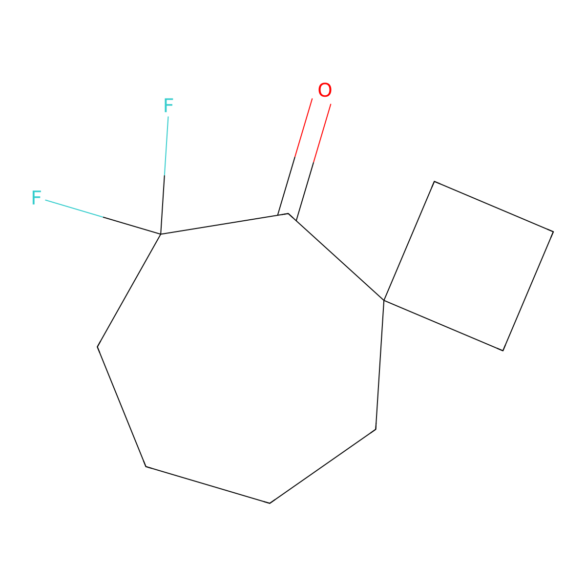 6,6-Difluorospiro[3.6]decan-5-one molecular structure, CAS 2758002-31-0