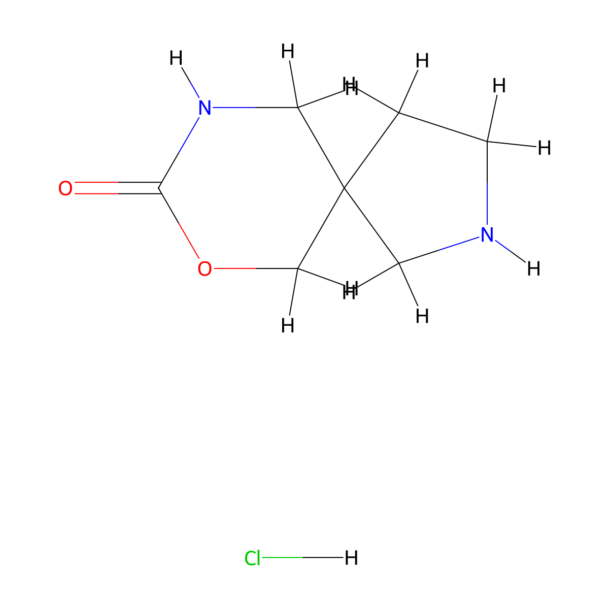 7-Oxa-2,9-diazaspiro[4.5]decan-8-one hydrochloride molecular structure, CAS 2758003-94-8