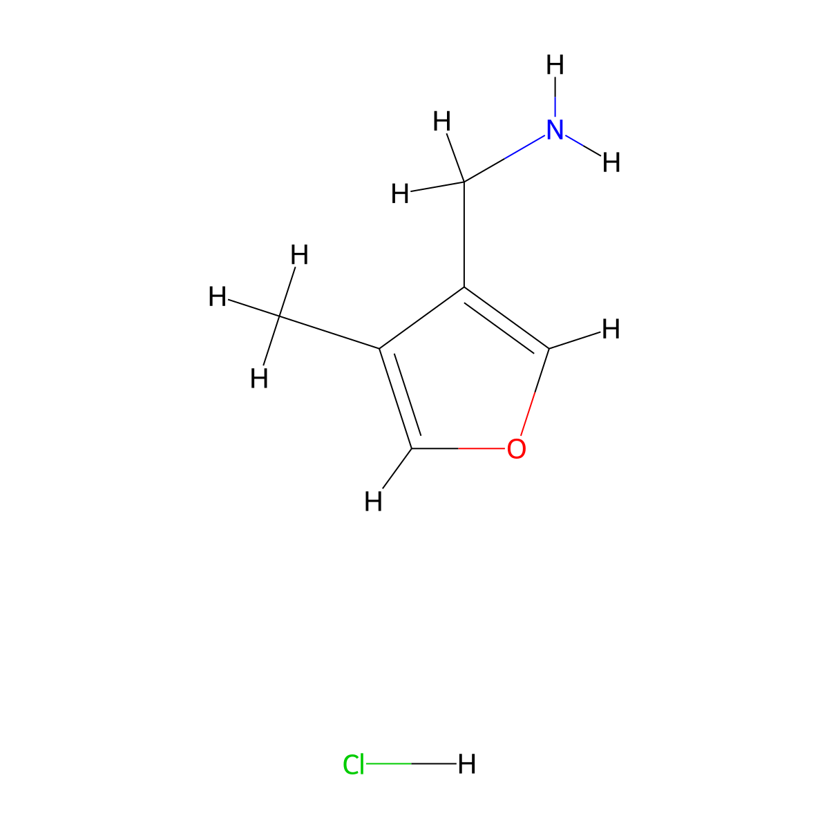 1-(4-Methylfuran-3-yl)methanamine hydrochloride molecular structure, CAS 2758004-01-0