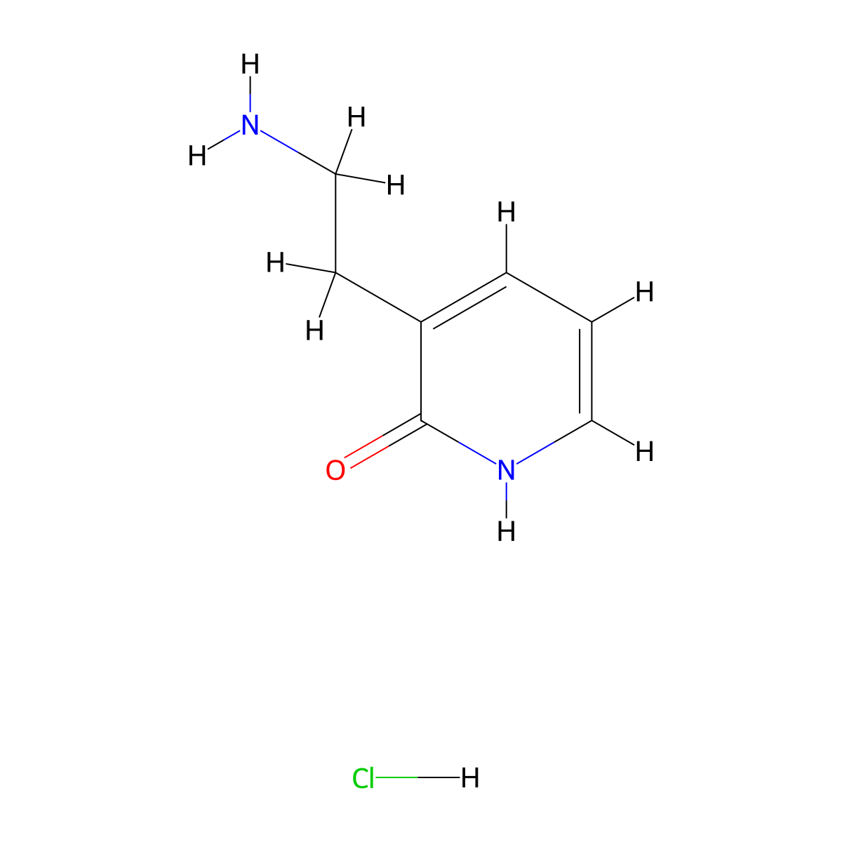 3-(2-Aminoethyl)pyridin-2-ol hydrochloride molecular structure, CAS 2758004-12-3