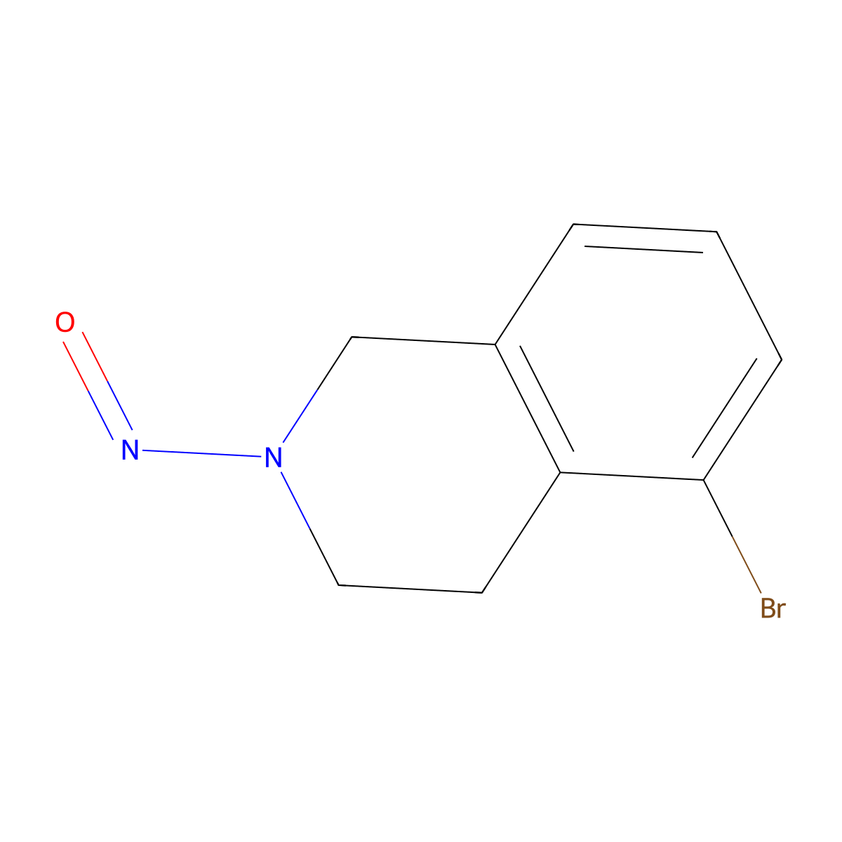 5-Bromo-2-nitroso-1,2,3,4-tetrahydroisoquinoline molecular structure, CAS 2758004-13-4