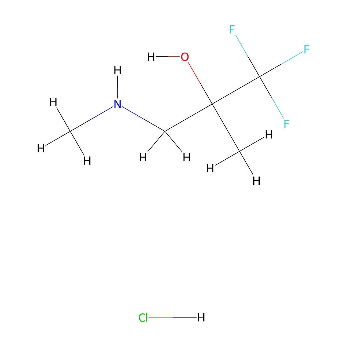 1,1,1-Trifluoro-2-methyl-3-(methylamino)propan-2-olhydrochloride molecular structure, CAS 2758004-16-7
