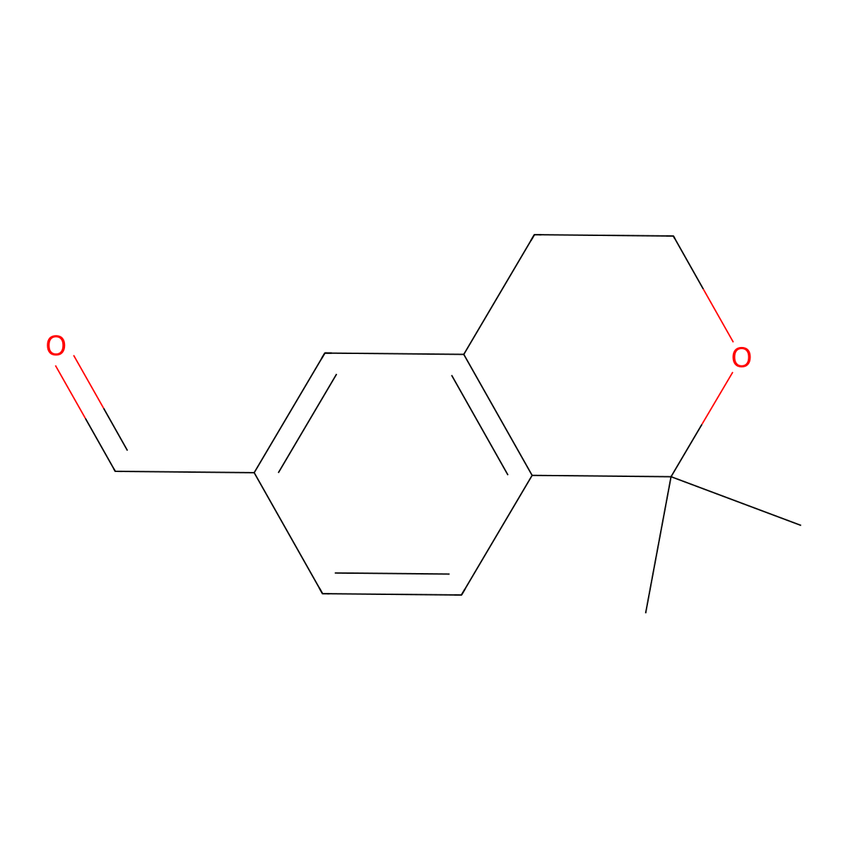 1,1-dimethyl-3,4-dihydro-1H-2-benzopyran-6-carbaldehyde molecular structure, CAS 2758004-20-3