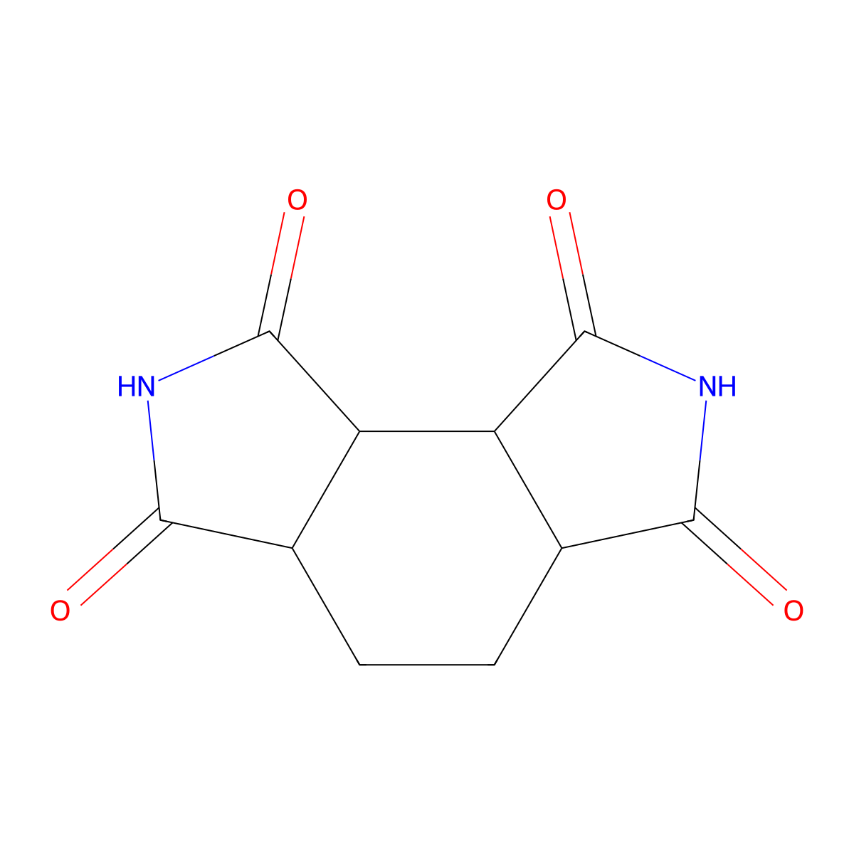 Dodecahydropyrrolo[3,4-e]isoindole-1,3,6,8-tetrone molecular structure, CAS 2758004-32-7
