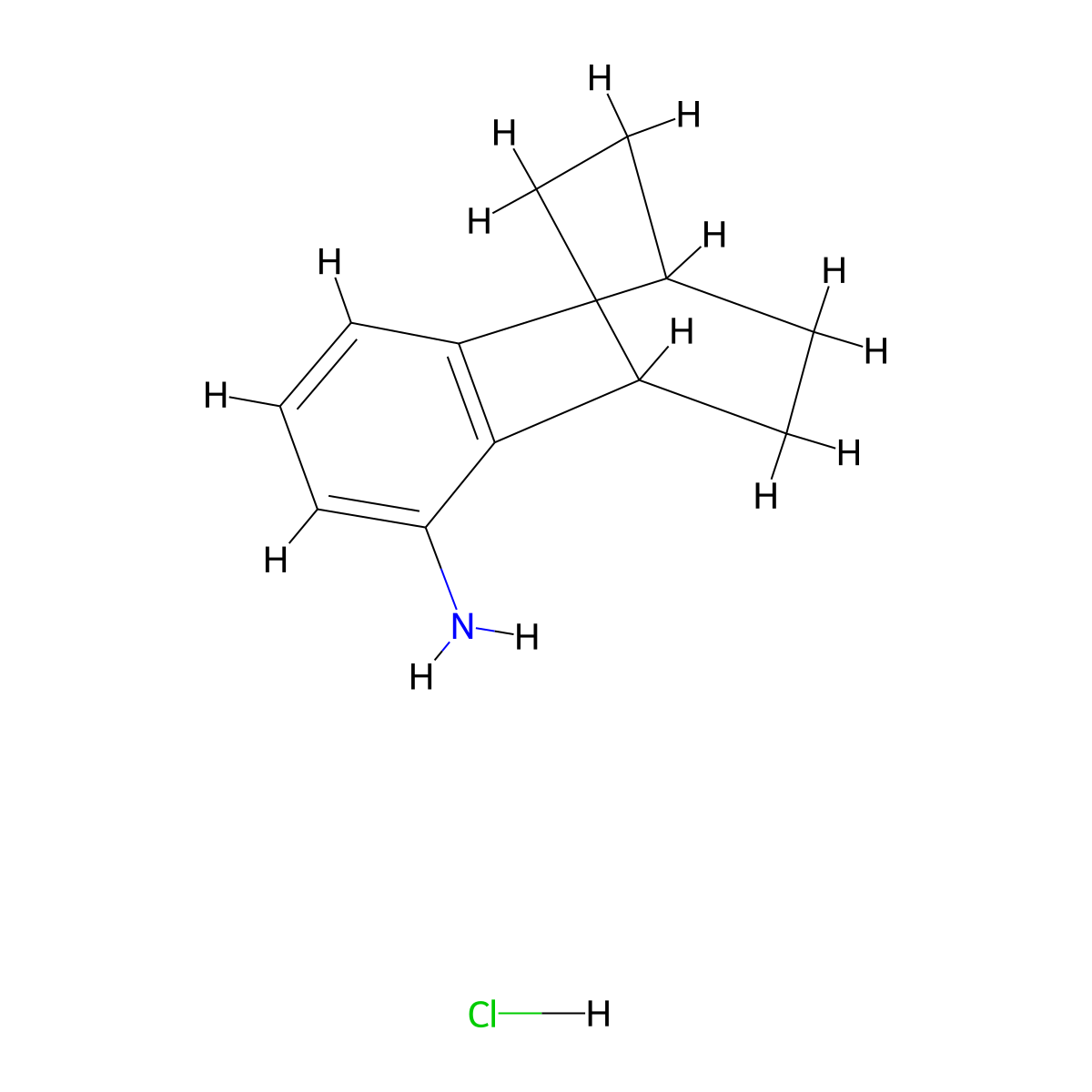 Tricyclo[6.2.2.0,2,7]dodeca-2(7),3,5-trien-3-amine hydrochloride molecular structure, CAS 2758004-40-7