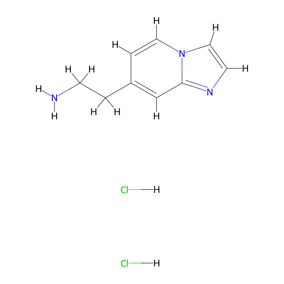 2-{Imidazo[1,2-a]pyridin-7-yl}ethan-1-amine dihydrochloride molecular structure, CAS 2758004-42-9