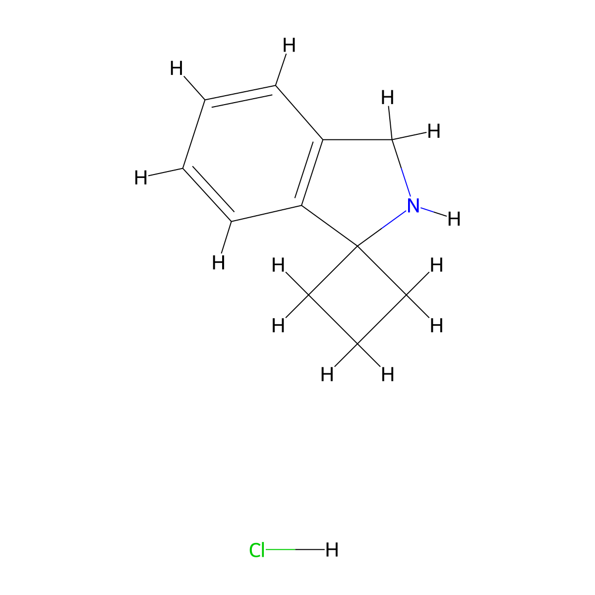2',3'-Dihydrospiro[cyclobutane-1,1'-isoindole] hydrochloride molecular structure, CAS 2758004-47-4
