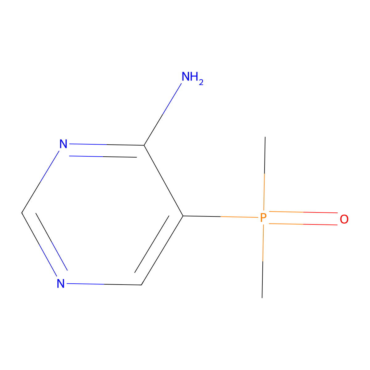5-(Dimethylphosphoryl)pyrimidin-4-amine molecular structure, CAS 2758004-60-1
