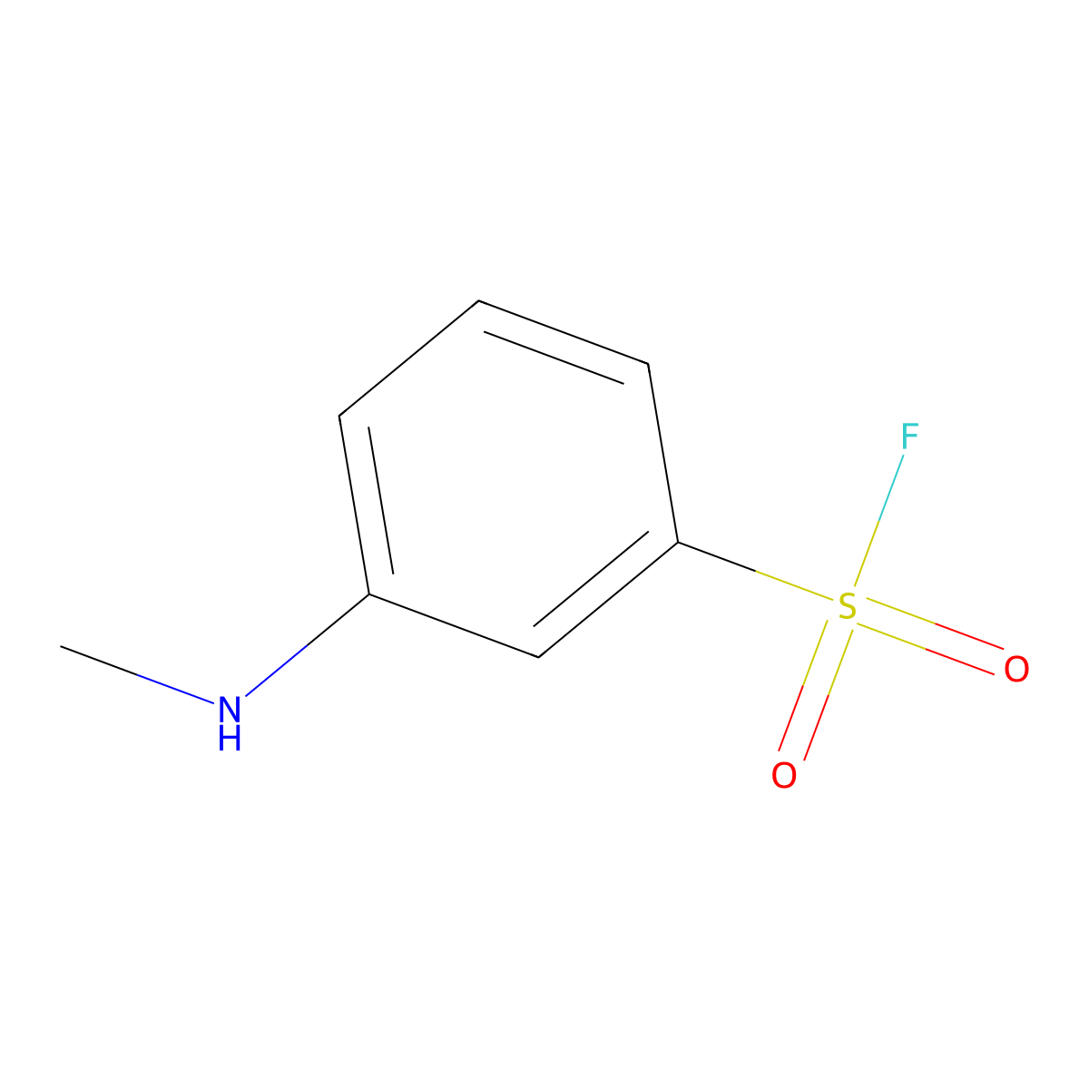 3-(Methylamino)benzene-1-sulfonylfluoride molecular structure, CAS 2758004-87-2